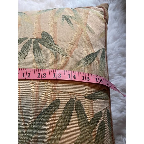 Goblys French Tapestry Pillow Bamboo Stalks Made in France 17 Inch Square - Picture 6 of 7